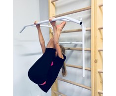 Ant sienelės pakabinamas skersinis + lygiagretės SANRO 2in1 Baltas, iki 150kg