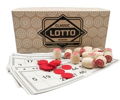 Sanro Stalo žaidimas LOTO (medinės bačkutės)