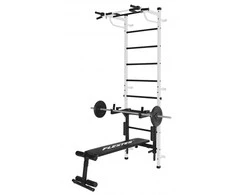 Sanro Sporto kompleksas (gimnastikos sienelė) HERO 3in1 balta-juoda, 241x68,5cm