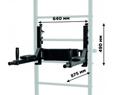 Sanro Sporto kompleksas (gimnastikos sienelė) HERO 3in1 juoda, 241x68,5cm