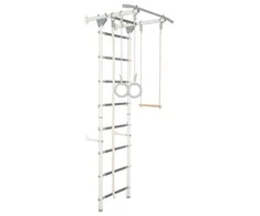 Sanro Sporto kompleksas (gimnastikos sienelė) JUNIOR ATLET LIGHT, balta-pilka, 220x55cm
