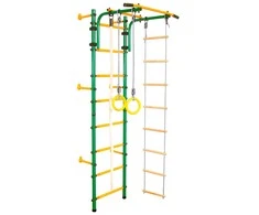 Sanro Sporto kompleksas (gimnastikos sienelė) JUNIOR ATLET žalia-geltona, 220x60cm
