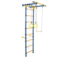 Sanro Sporto kompleksas (gimnastikos sienelė) JUNIOR ATLET LIGHT, mėlyna-geltona, 220x55cm