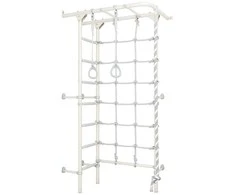 Sporto kompleksas (gimnastikos sienelė) SANRO S4 Pastel balta-pilka, 219,6x70,2x119cm