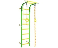 Sporto kompleksas (gimnastikos sienelė) SANRO TOPLINE žalia-geltona, 225x49cm