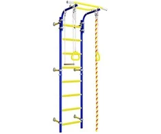Sporto kompleksas (gimnastikos sienelė) SANRO TOPLINE mėlyna-geltona, 225x49cm