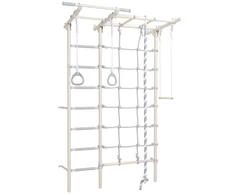 Sporto kompleksas (gimnastikos sienelė) SANRO S7 PASTEL balta, 219,6x154cm