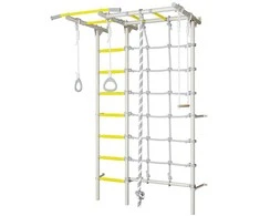 Sporto kompleksas (gimnastikos sienelė) SANRO S7 balta-geltona, 219,6x154cm