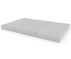Sulankstomas gimnastikos čiužinys SANRO 150x100x10 cm pilkas (3 dalių)