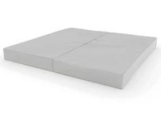 Sulankstomas gimnastikos čiužinys SANRO 100x100x10 cm šviesiai pilkas