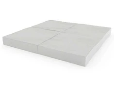 Sulankstomas gimnastikos čiužinys SANRO 100x100x10 cm pilkas (4 dalių)