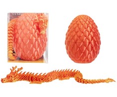 Dėlionė 3D kiaušinis su drakonu arba gyvate 10 cm