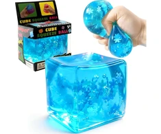 Squishy slow rising žaislas Kubas su snaigėmis 5 cm