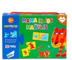 Baby Puzzle dėlionė mažiausiems Mama ir jos mažylis 24 detalės