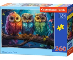 Castorland Dėlionė 260 vnt. - Trys pelėdos