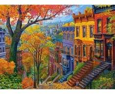 Castorland dėlionė Autumn City Hill 3000 det.