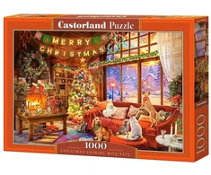 Castorland dėlionė Christmas Evening With Pets 1000 det