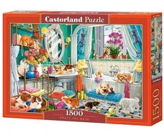 Castorland dėlionė Crazy Pet Bath 1500 det.