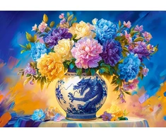 Castorland dėlionė Flowers in Chinese Porcelain 500 det