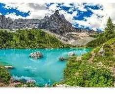 Castorland dėlionė Lake Sorapis, Alps, Italy 2000 det