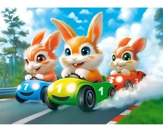 Castorland dėlionė Rabbit Racing 120 det