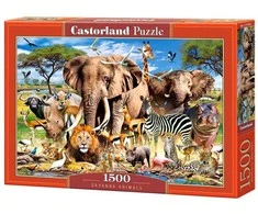 Castorland Dėlionė 1500 vnt. - Savanos gyvūnai