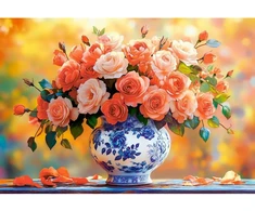 Castorland dėlionė Summer Roses 1500 det.
