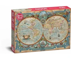 Cherry Pazzi CherryPazzi dėlionė Great Discoveries World Map 2000 det.