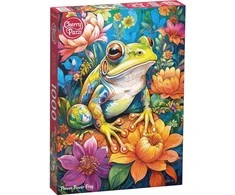 Platon CherryPazzi dėlionė Flower Power Frog1000 det