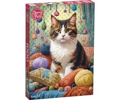 Platon CherryPazzi dėlionė Knitty Cat 1000 det