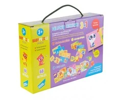 Dėlionė Baby puzzle dėlionių rinkinys Pažink pasaulį 3in1
