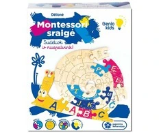 Genio Kids medinė dėlionė Montessori sraigė