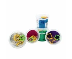 Genio kids išmanusis smėlis rinkinys 5 spalvos, 750 g
