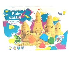 Genio kids rinkinys išmanusis smėlis Pasakų pilis su formelėmis, 1kg