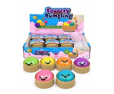 Kids Fun Squishy Dumpling žaislas su blizgučiais 5,5 cm