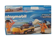 PLAYMOBIL City Action Lėktuvo vilkikas su sausumos įgula (pažeista pakuotė)