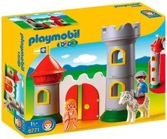 PLAYMOBIL konstruktorius My First 1.2.3. Knight's Castle (pažeista pakuotė)