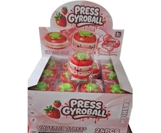 Press Gyroball – braškės formos sukamasis fidget žaislas