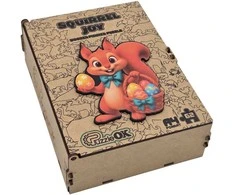 PUZZLEOK medinė dėlionė Voveraitė su margučiais 62 detalės