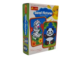 Ranok piešimas smėliu 2 paveiksliukai Panda ir Zebra