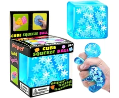 Squishy slow rising žaislas Kubas su snaigėmis 5 cm