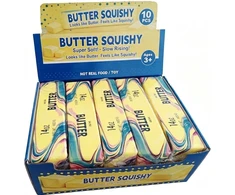 Squishy slow rising žaislas XXL sviestas spalvotas 23 cm