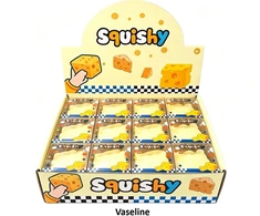 Squishy sūrio formos žaislas su aliejiniu užpildu 5 cm