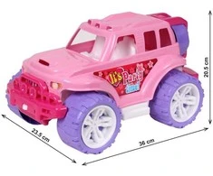 Technok Visureigis Jeep rausvos spalvos