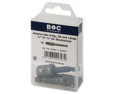 Grąžtas Adapterių rinkinys 1/4" / 3/8" / 1/2" x 50 mm BOHRCRAFT