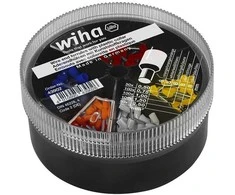 Antgaliai su plastikine mova šerdies uždarymui, komplektas (0.5-2.5mm, 400 vnt.) WIHA
