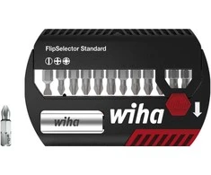 Antgalių rinkinys WIHA FlipSelector Phillips, Pozidriv, 13 vnt., 1/4" su diržo segtuku