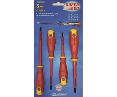 Atsuktuvų rinkinys Super Ego VDE 1000 V (5 vnt.)