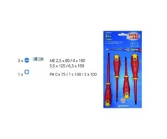 Atsuktuvų rinkinys Super Ego VDE 1000 V (5 vnt.)