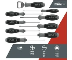Atsuktuvų rinkinys Wiha SoftFinish® 85 metų proga, riboto leidimo, Phillips, TORX® 8,5 vnt.
